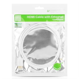 绿联30147 micro hdmi转hdmi线 平板电脑等微型接口转换线 铝壳接头1.4版 1.5米 白色家电配件产品图片4